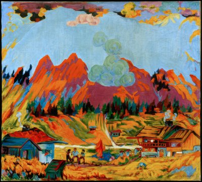 Landschaft mit Bauern von Philipp Bauknecht