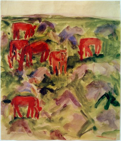 Rote Pferde von Philipp Bauknecht