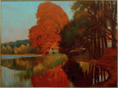 Herbststimmung an einem märkischen See von Philipp Franck