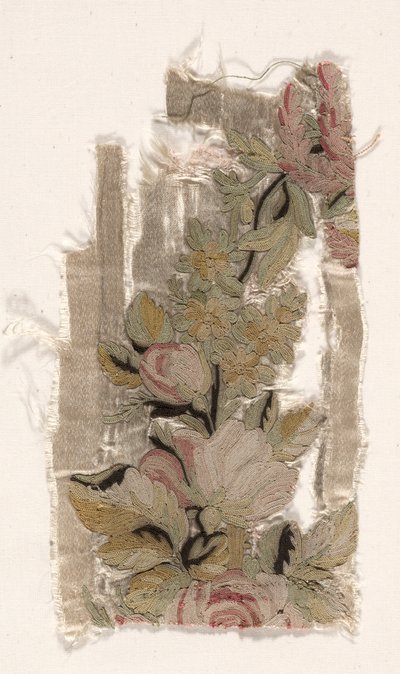 Bettdeckenfragment, um 1760-1770 von Philippe de Lasalle