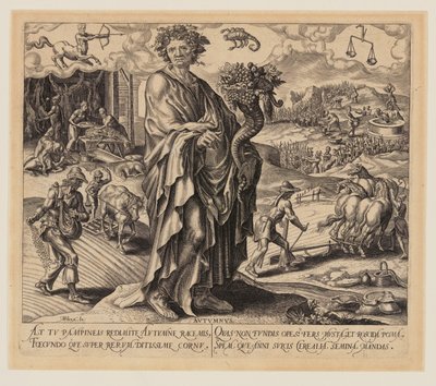 Herbst, aus Die Vier Jahreszeiten von Philips Galle