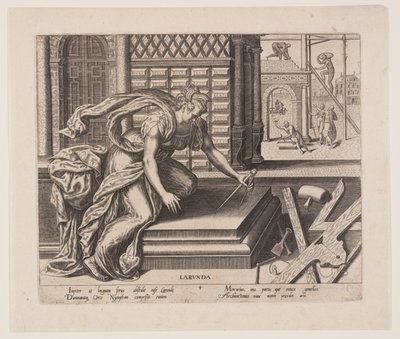 Larunda, aus Die Berufe von Philips Galle