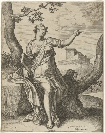 Sibylle von Cumae von Philips Galle