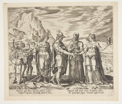Die Hochzeit von Arbeit und Fleiß von Philips Galle