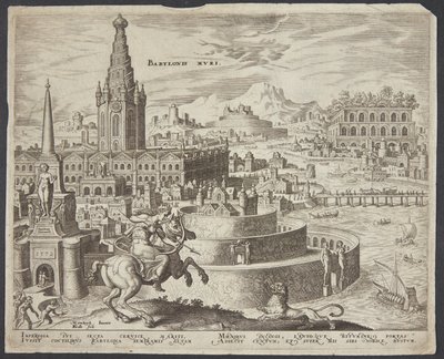 Die Mauern von Babylon von Philips Galle