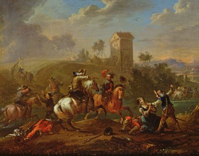 Banditenszene von Philips Wouwerman