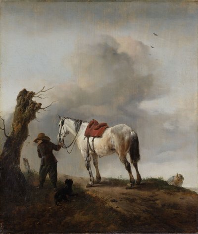 Das graue Pferd, ca. 1646 von Philips Wouwerman