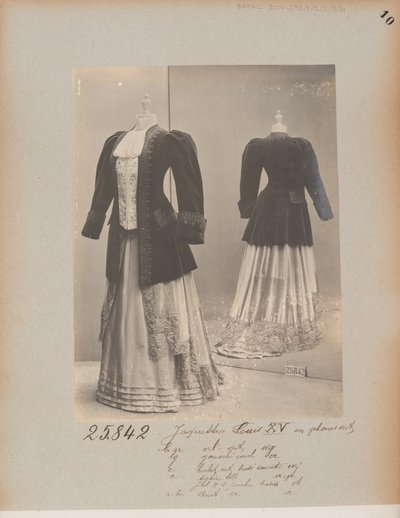 Albumseite: House of Worth, Jacke von Photographer French