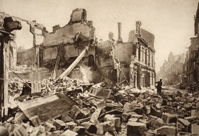 Blick auf die Rue St. Martin, Soissons von Photographer German