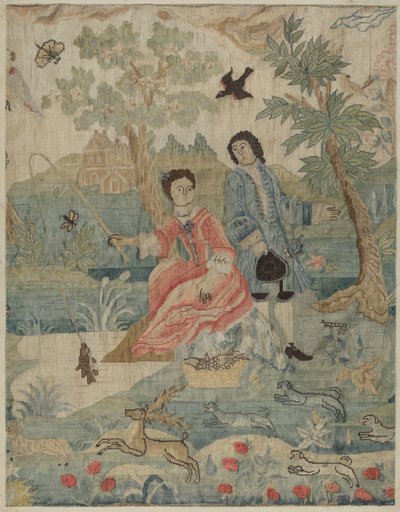 Petit Point Stickerei von Phyllis Dorr