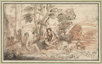 Ermina bei den Hirten von Pier Francesco Mola