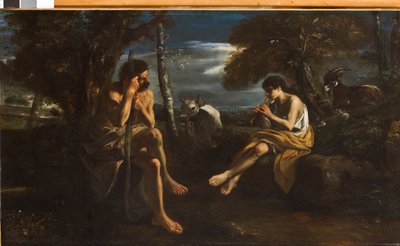 Merkur bringt Argus zum Schlafen, ca. 1645-55 von Pier Francesco Mola