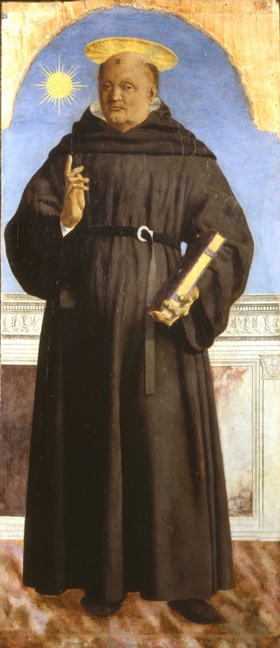Heiliger Nikolaus von Tolentino, 1454-1459 von Piero della Francesca