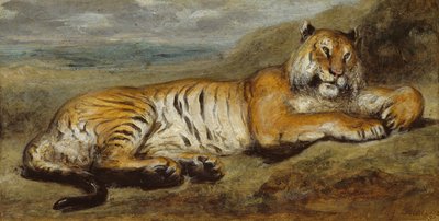 Ruhender Tiger von Pierre Andrieu
