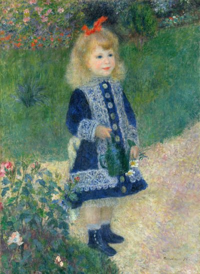 Ein Mädchen mit einer Gießkanne von Pierre Auguste Renoir