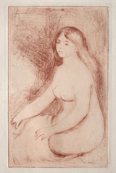 Sitzende Badende, um 1905 von Pierre Auguste Renoir