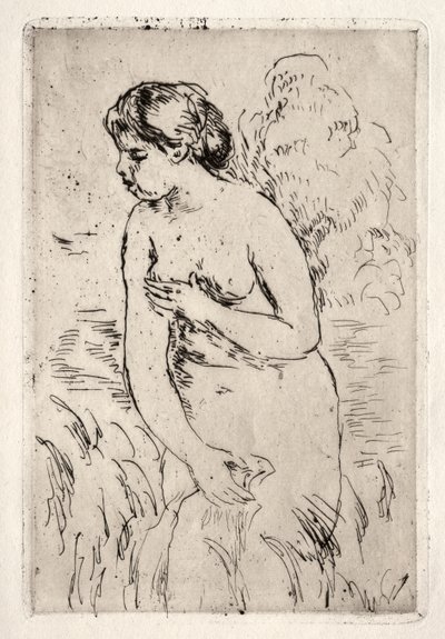 Stehende Badende, bis zu den Knien von Pierre Auguste Renoir