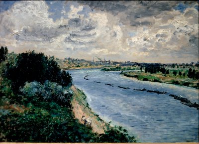 Lastkähne auf der Seine von Pierre Auguste Renoir