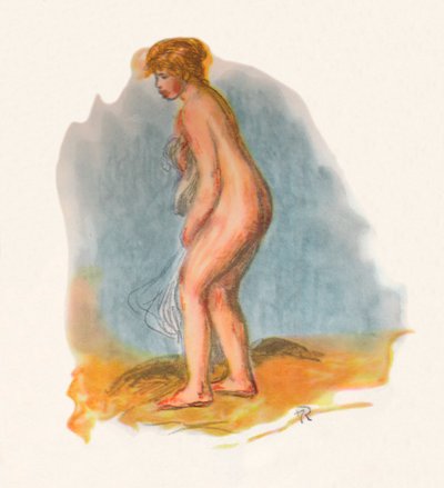 Stehender Badender von Pierre Auguste Renoir