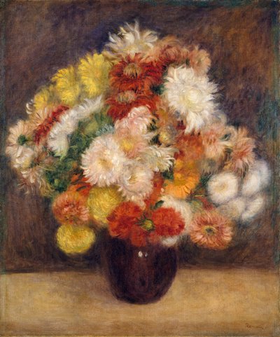 Blumenstrauß aus Chrysanthemen, 1881 von Pierre Auguste Renoir