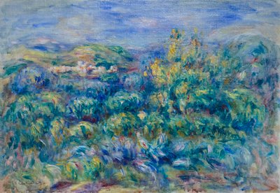 Landschaft von Cagnes von Pierre Auguste Renoir