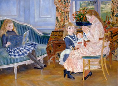 Nachmittag der Kinder in Wargemont, 1884 von Pierre Auguste Renoir