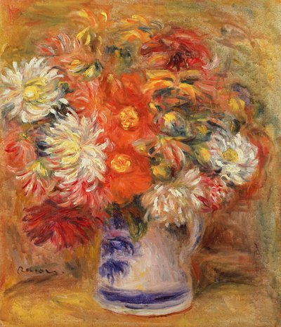 Chrysanthemen in einer Vase, ca. 1919 von Pierre Auguste Renoir