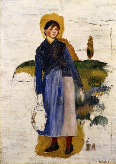 Mädchen mit roten Strümpfen, 1886 von Pierre Auguste Renoir