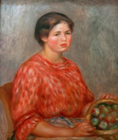 Die Obstverkäuferin von Pierre Auguste Renoir