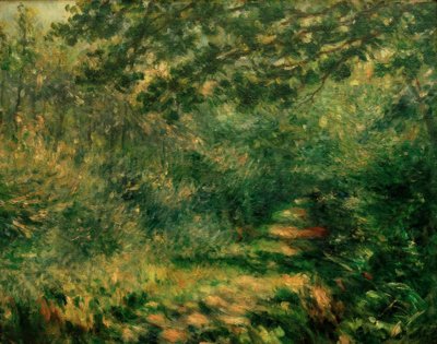 Der Weg im Wald von Pierre Auguste Renoir