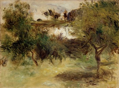 Landschaft mit Bäumen, spätes 19. Jahrhundert von Pierre Auguste Renoir