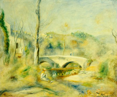 Landschaft mit Brücke von Pierre Auguste Renoir