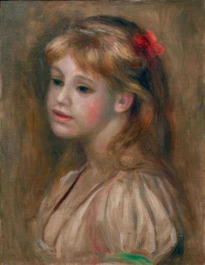 Porträt eines Mädchens von Pierre Auguste Renoir