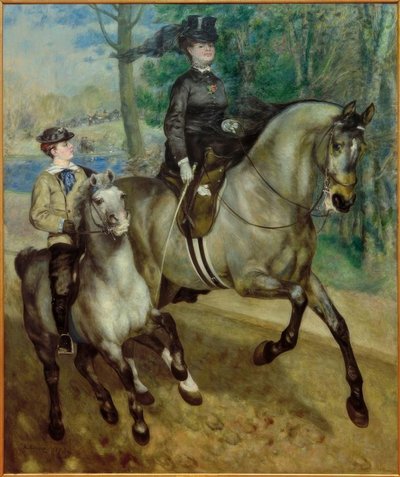 Reiterin im Bois de Boulogne von Pierre Auguste Renoir