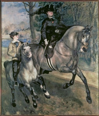 Reiterin im Bois de Boulogne von Pierre Auguste Renoir