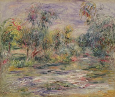 Flusslandschaft (Blues) von Pierre Auguste Renoir