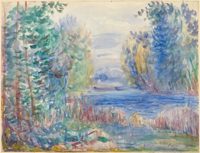 Flusslandschaft, 1890 von Pierre Auguste Renoir