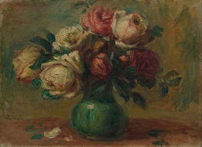 Rosen in einer Vase, ca. 1890 von Pierre Auguste Renoir