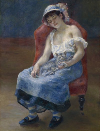 Schlafendes Mädchen, 1880 von Pierre Auguste Renoir