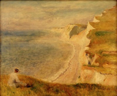 Steilküste bei Pourville von Pierre Auguste Renoir