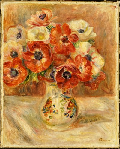 Stillleben mit Anemonen von Pierre Auguste Renoir