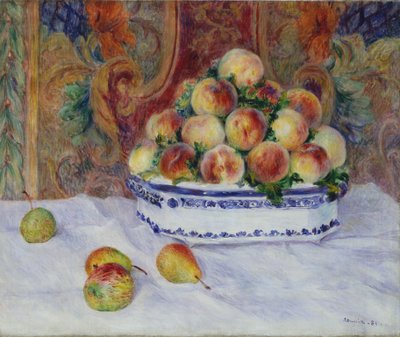 Stillleben mit Pfirsichen von Pierre Auguste Renoir