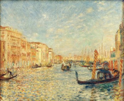 Auf dem Großen Kanal, Venedig von Pierre Auguste Renoir