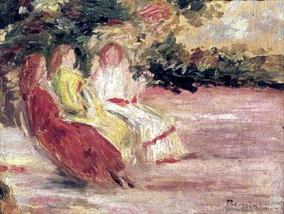 Drei Frauen im Park von Pierre Auguste Renoir