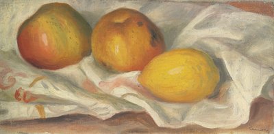 Zwei Äpfel und eine Zitrone von Pierre Auguste Renoir