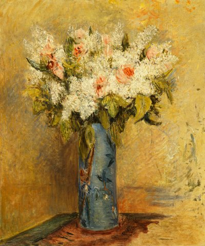 Vase mit Lilien und Rosen, ca. 1870 von Pierre Auguste Renoir