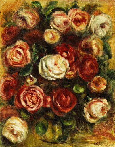 Vase mit Rosen von Pierre Auguste Renoir