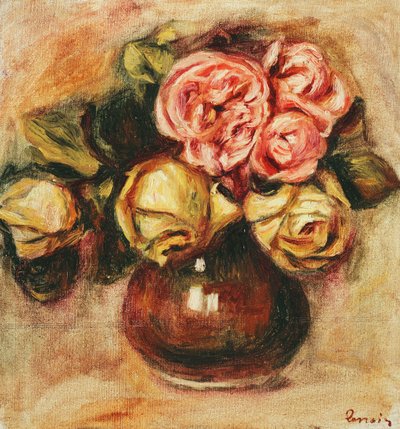 Vase mit Rosen von Pierre Auguste Renoir