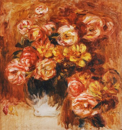 Vase mit Rosen von Pierre Auguste Renoir