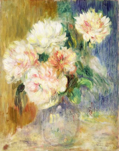 Vase mit Pfingstrosen von Pierre Auguste Renoir